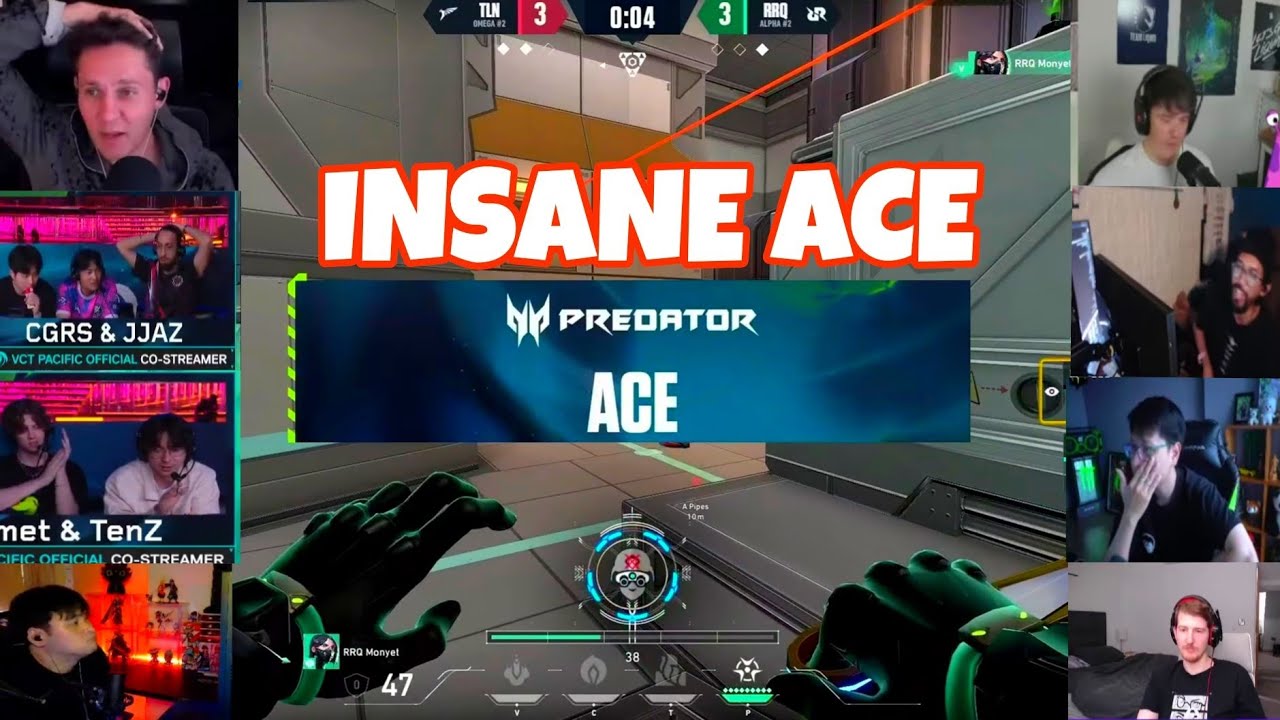 STREAMER REACTION RRQ MONYET INSANE ACE IN ICEBOX