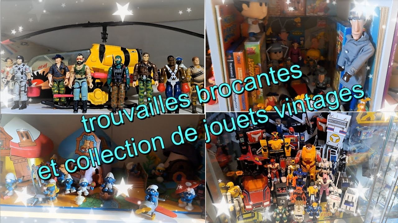 🍂🍂trouvailles brocantes et je vous montre un peu ma collection de jouets vintages🍂🍂