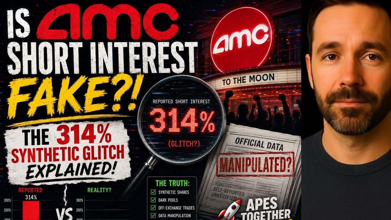 АКЦИИ AMC: Фейковый ли шорт-интерес AMC? Объяснение синтетического сбоя на 314%! АНАЛИЗ АКЦИЙ AMC...