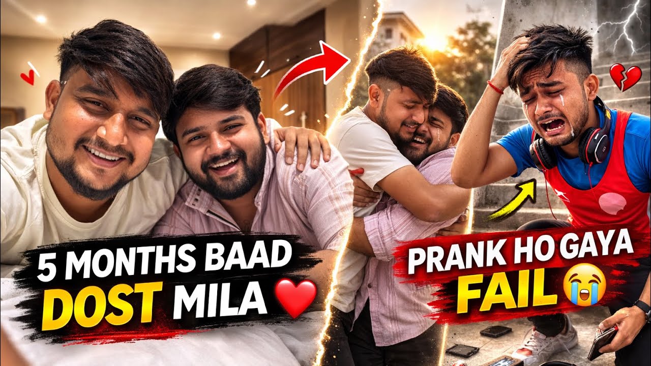 5 Months Baad Dost Mila ❤️ | Prank Karne Gaye Aur Sab Ulta Ho Gaya 