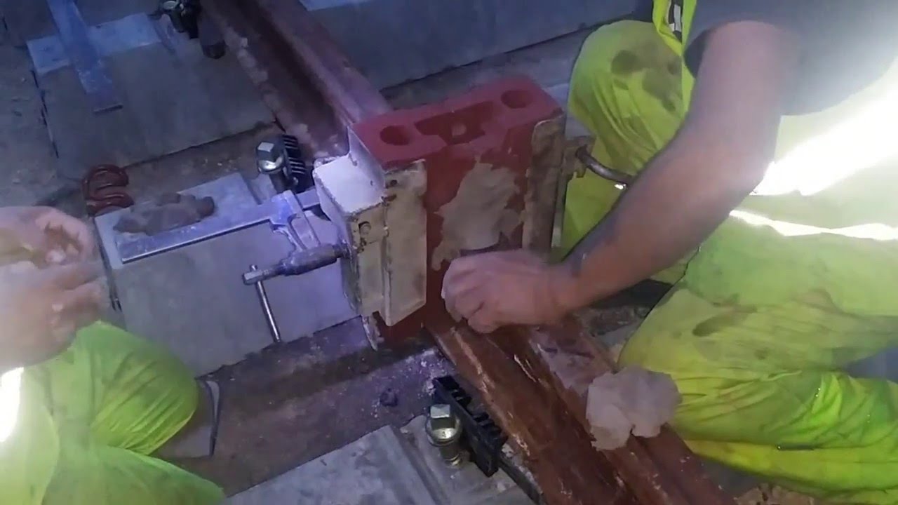 Soldadura aluminotermica vias de tren(2/2)