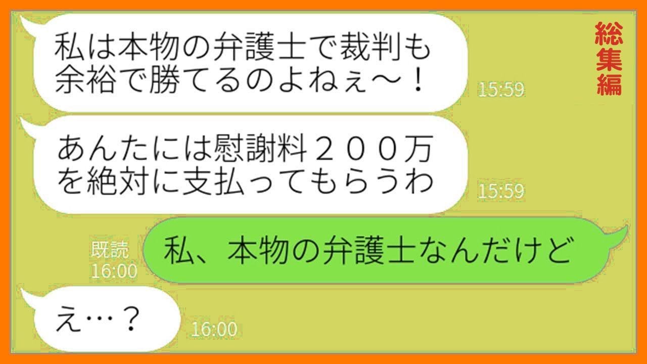 【LINE】弁護士のフリして私に慰謝料200万円を請求する保育園のDQNママ友「裁判してもあんたは勝てないよw」→弱そうなフリして実は弁護士だと伝えた時の反応が…w【総集編】【スカッとする話】
