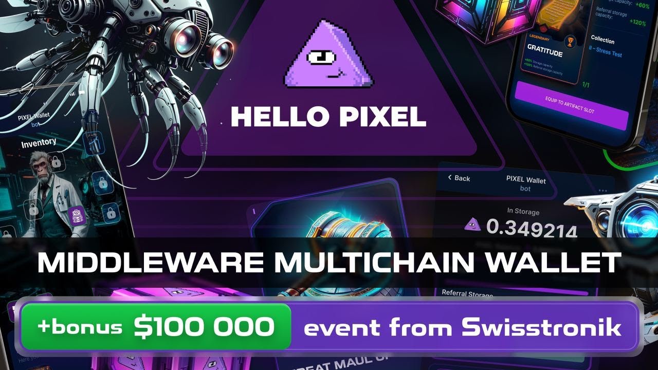 Hello Pixel Wallet - Gamified multichain ecosystem! Mine Pixel token for free!