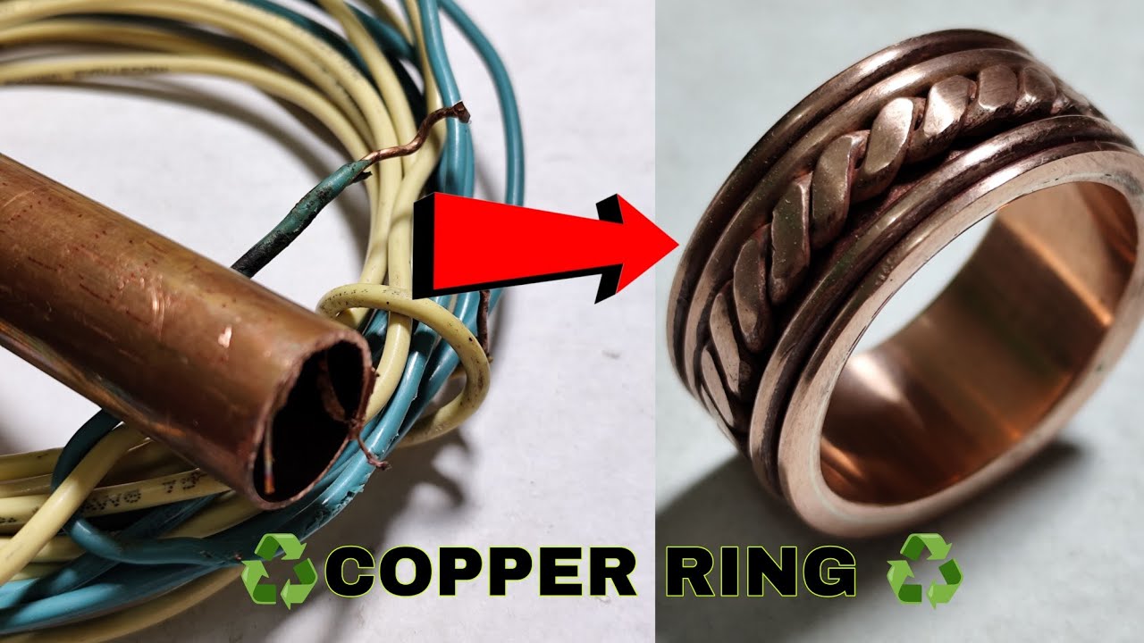 ANILLO ANTIESTRES| ANTI-STRESS RING| ANILLO GIRATORIO| JOYERIA con material RECICLADO| COPPER RING.