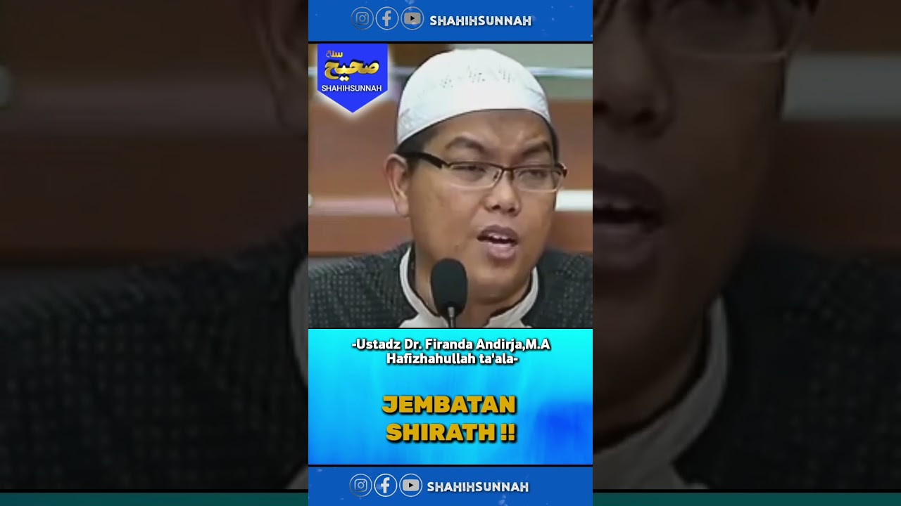 🔴 JEMBATAN SHIRAT ❗❗USTADZ FIRANDA ANDIRJA #shorts #kajian #sunnah #shahihsunnah