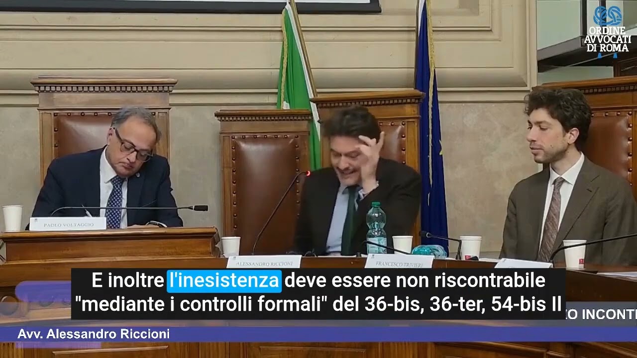Alessandro Riccioni - La riforma dei crediti inesistenti e non spettanti