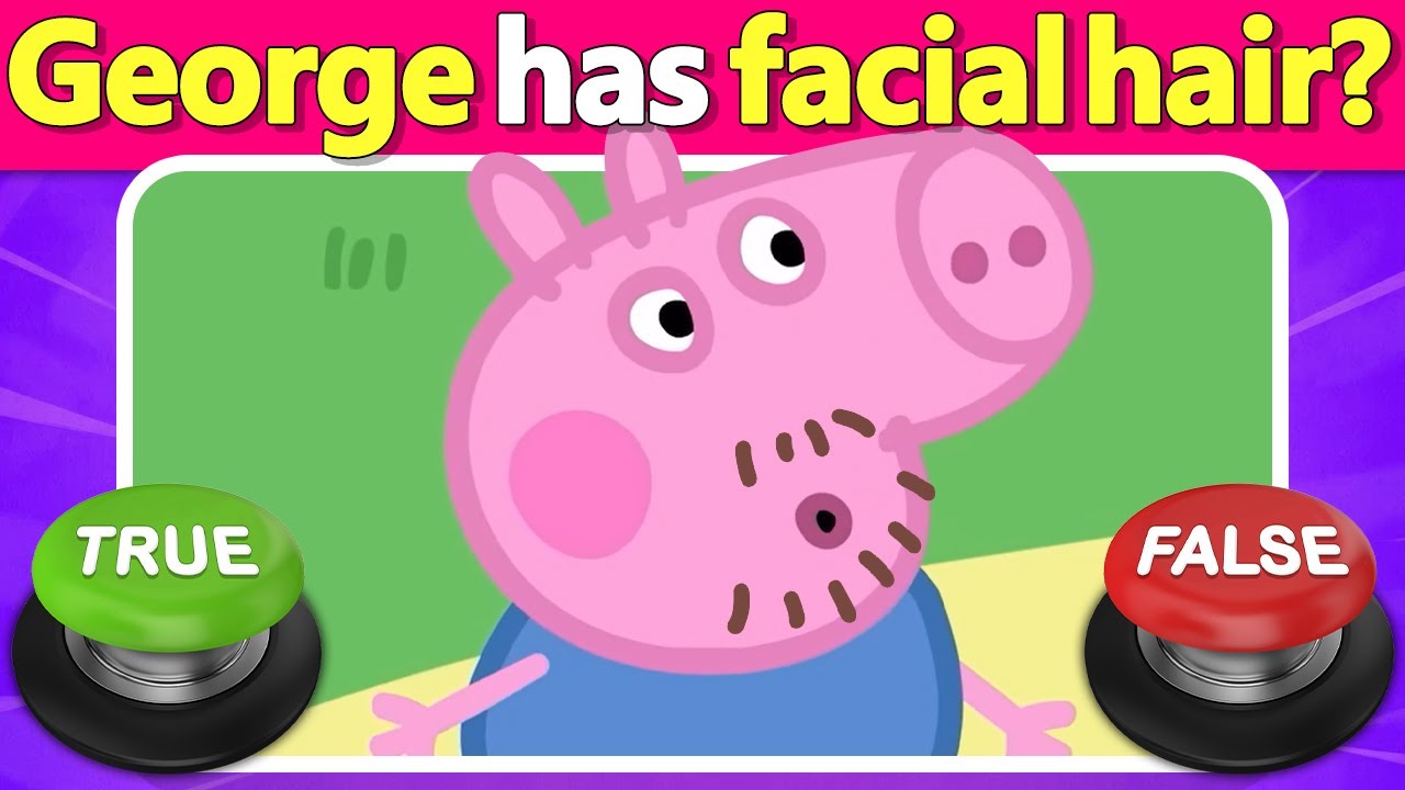 ⭕❌ 30 Peppa Pig Questions 🐷 True or False Challenge! | Quiz DingDong
