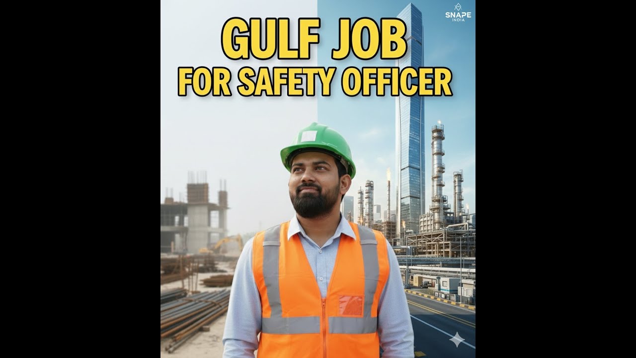 Gulf Job for Safety officer II Safety Officer Carrier in Abroad II Noor Alam II Snape India