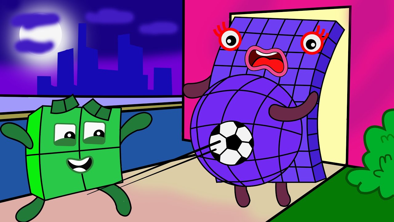 Stop NB 4 Playing Football Numberblocks Fanmade Coloring Story