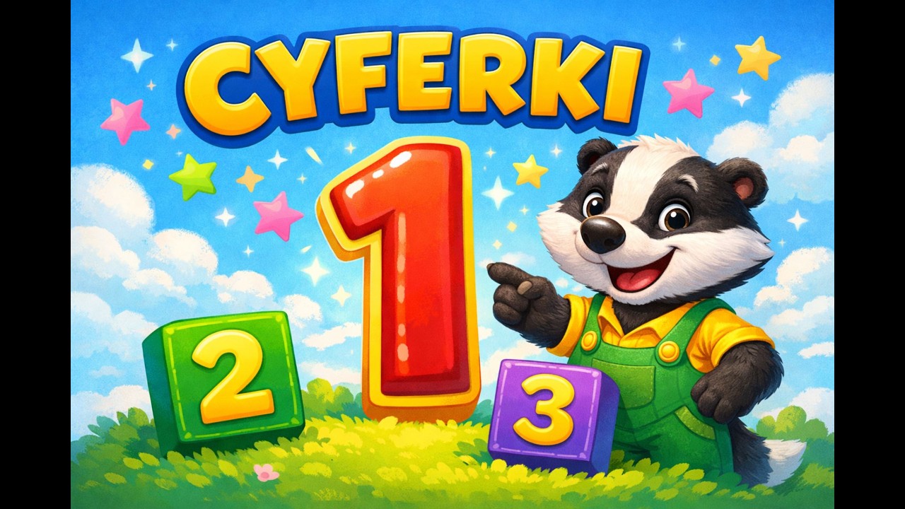 Cyferki 0–10 🎵 Nauka liczenia | Pan Borsuk