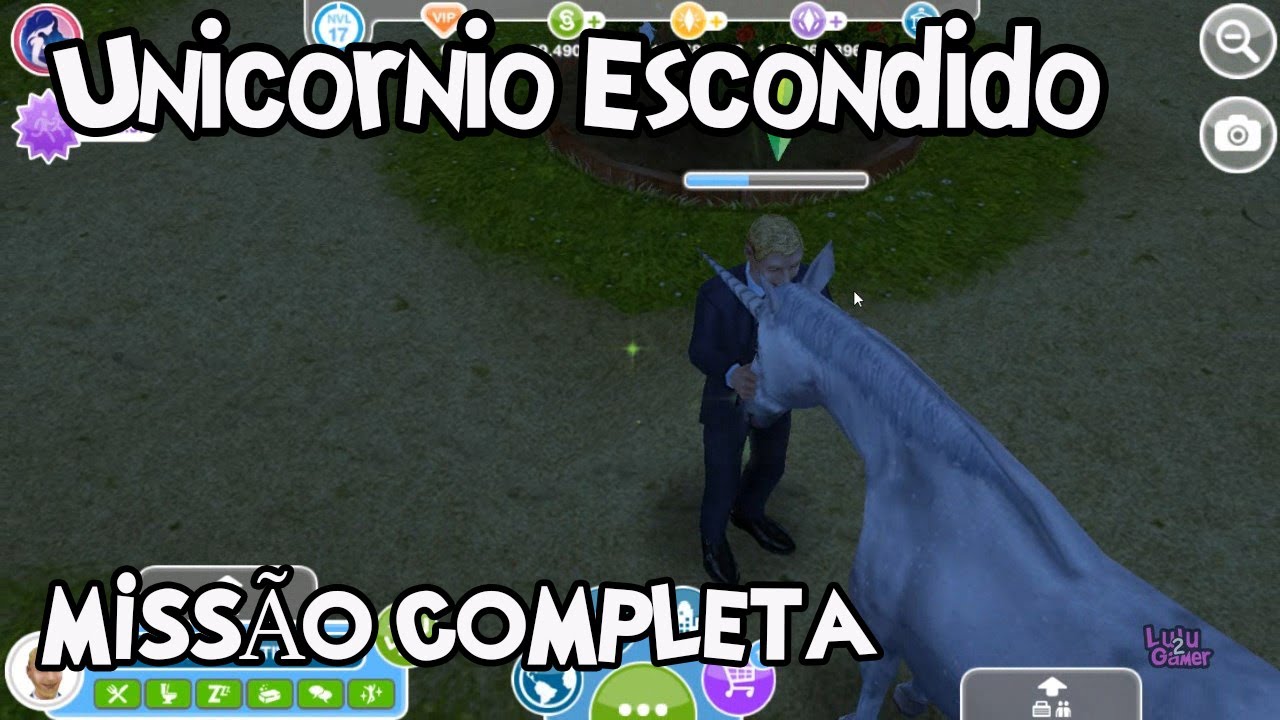MISSÃO COMPLETA UNICORNIO ESCONDIDO THE SIMS FREEPLAY