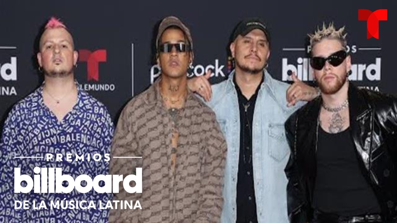 Piso 21 revela en la alfombra roja ritual que siguen antes de cantar | Premios Billboard 2022