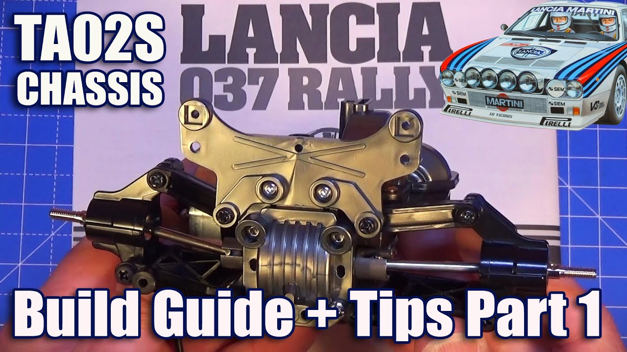 Tamiya TA02S Lancia 037 Build Guide & Tips P1 incl. Ball Diff Assembly Parts Bag A