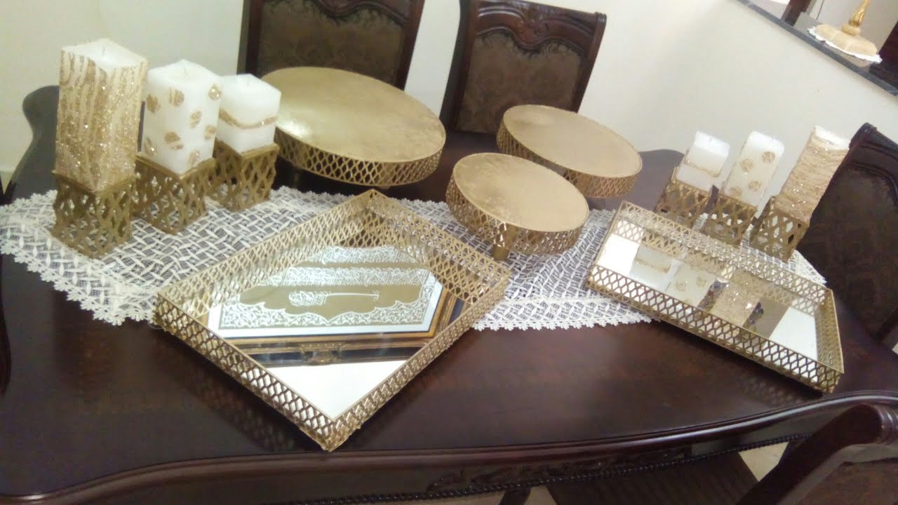 DIY Part3 Plateaux gâteux pour buffets.
الجزء الثالث  : صنع بلاطو الحلوى راقي للبوفيه بطريقة بسيطة.