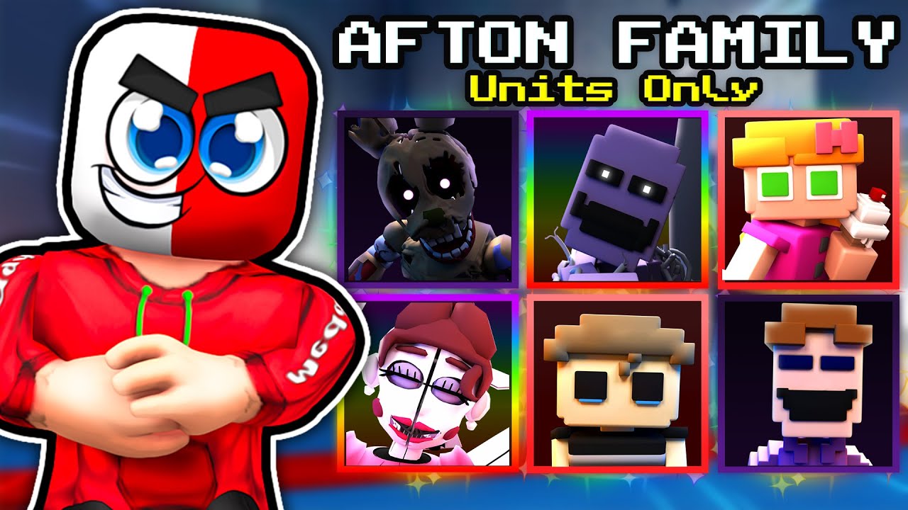 I Used AFTON FAMILY Units ONLY In PvP.. (Five Nights TD)