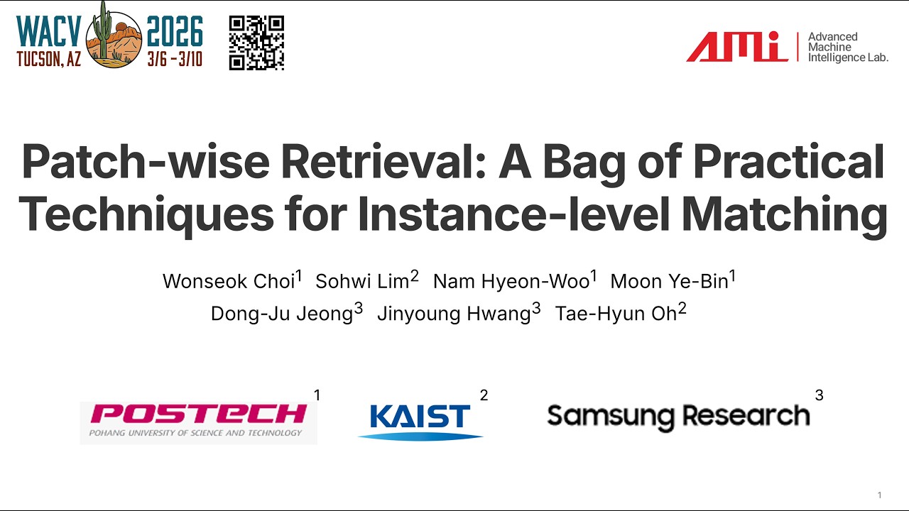 Patch-wise Retrieval: A Bag of Practical Techniques for Instance-level Matching (WACV'2026)