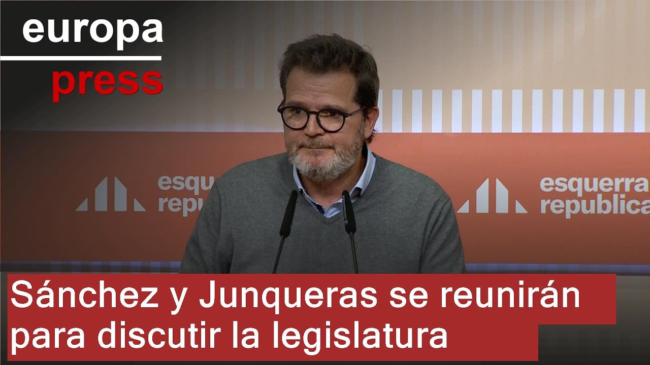 S&aacute;nchez y Junqueras se reunir&aacute;n a principios de a&ntilde;o para abordar la continuidad de legislatura