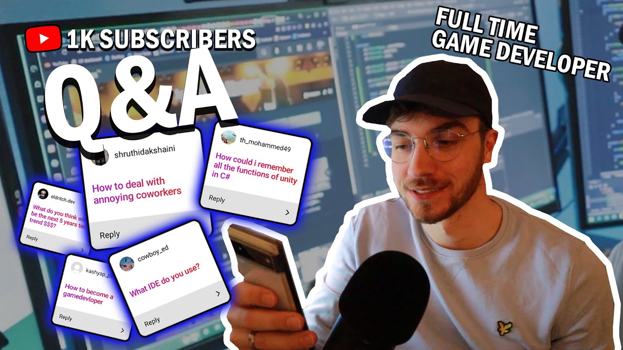 (Q&A) Full time Game Developer, how I started sharing content? - 1k subscribers special
