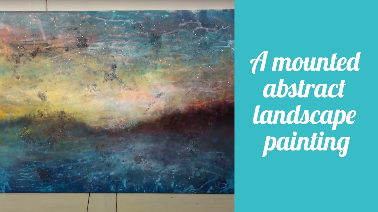 Ania Witwitzka Fine Art: a mounted abstract landscape painting