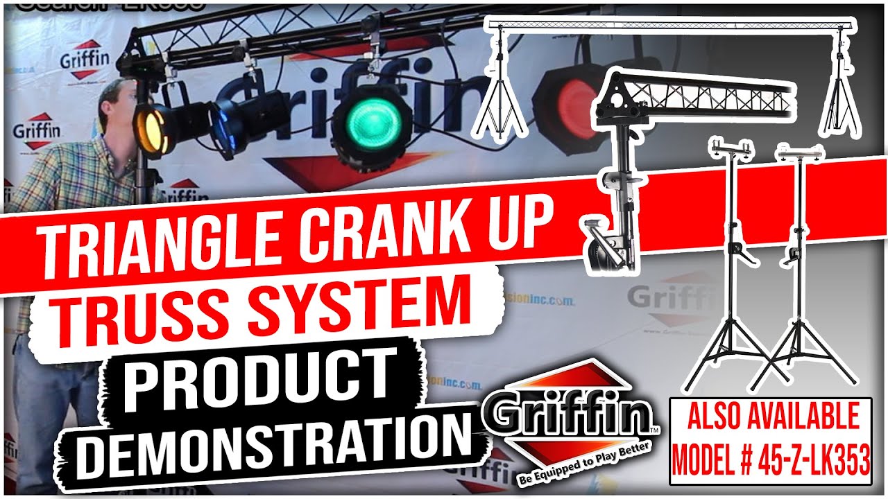 Griffin Triangle Crank Up Truss Stand Lighting System Product Demonstration Model LK353 & 45-Z-LK353