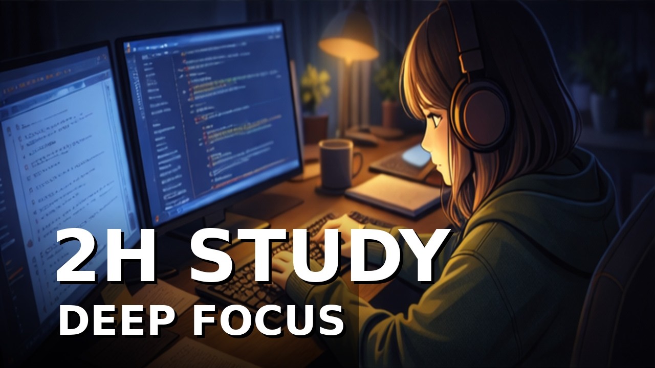 2 Hours of Deep Focus Lo-Fi - Chillhop | Study & Work Session
