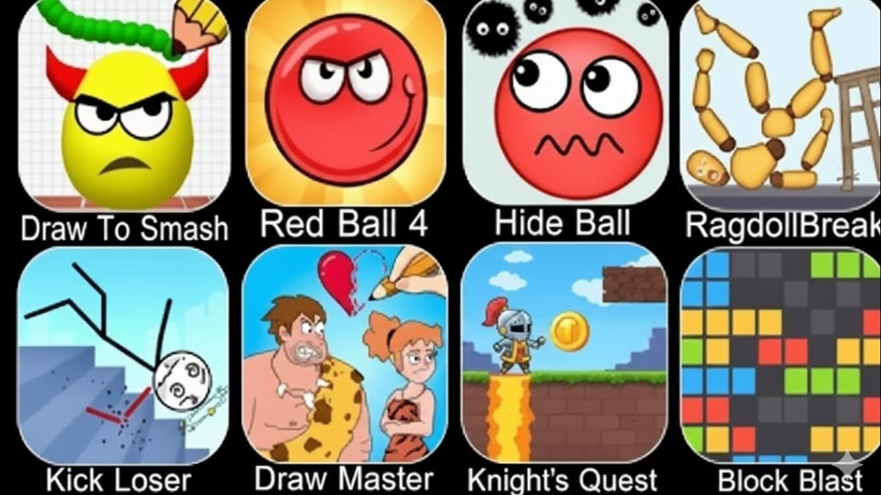 Draw To Smash 😱 | Red Ball 4 🔴 | Thief Puzzle 🧠 | Most Addictive Mobile Games 🎮