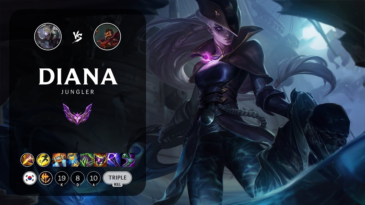 Diana Jungle vs Graves - KR Master Patch 13.21