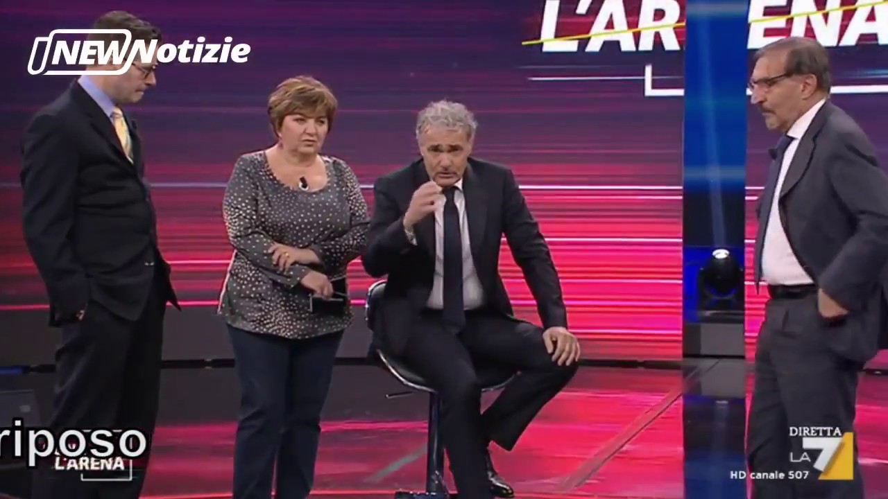 Massimo Giletti: malore durante "Non è l'Arena"