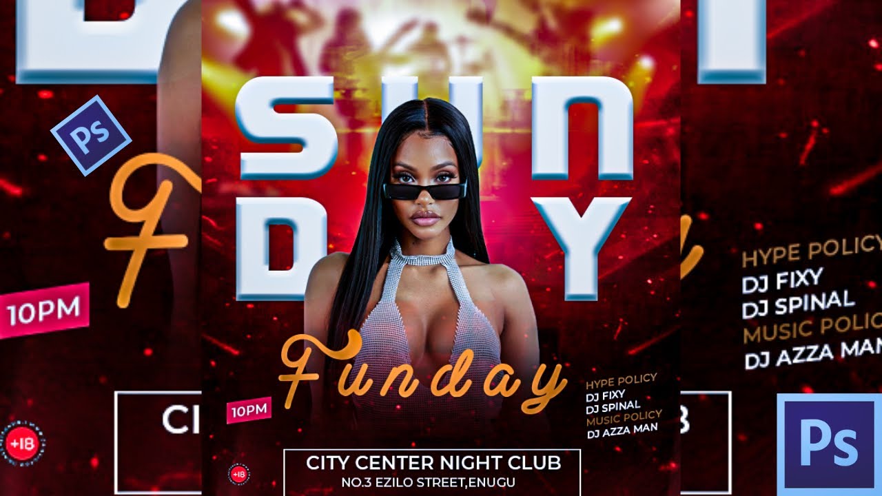 Club Flyer Design | Party Flyer Design in photoshop 