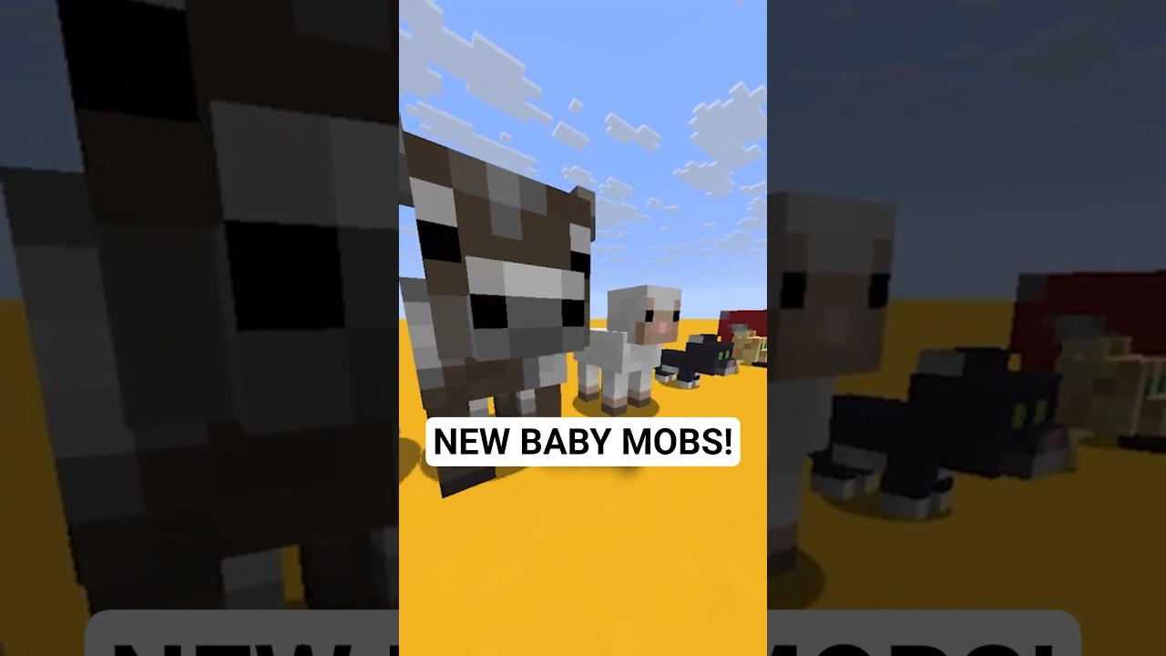 NEW BABY MOBS! 🤯 | New Minecraft update Minecraft 26.1 Snapshot 2