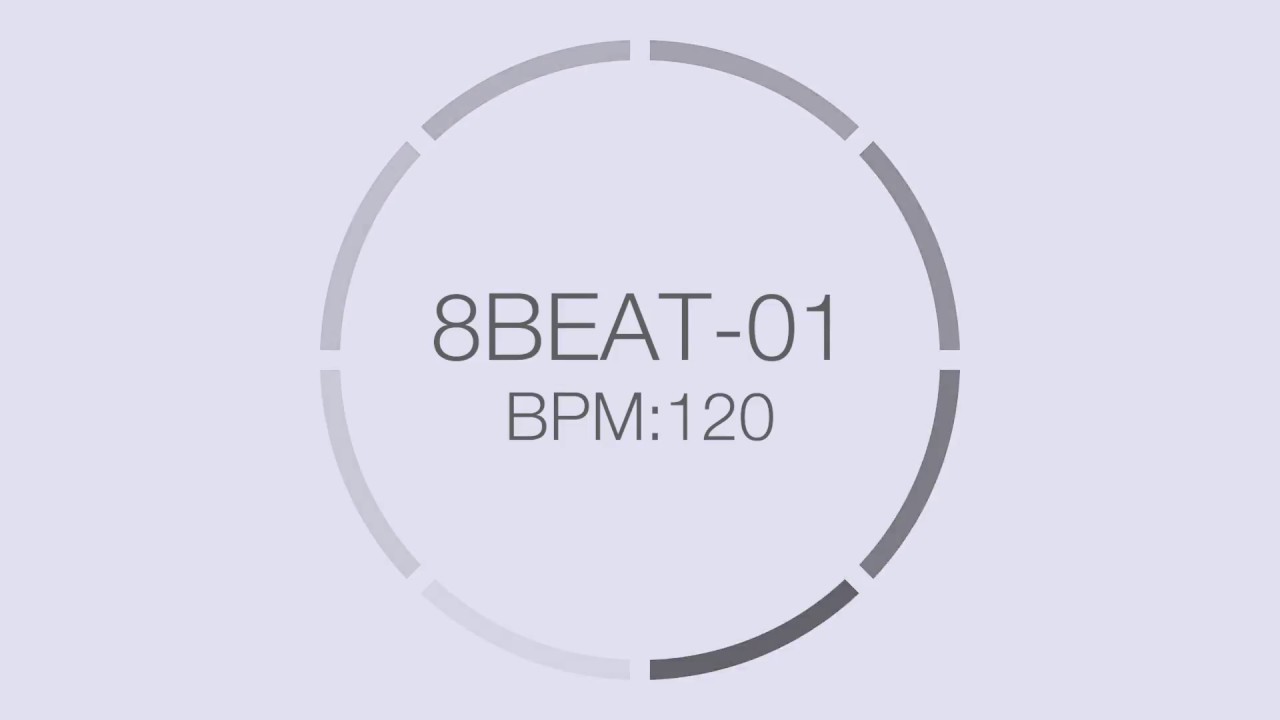 【メトロノーム／ドラムパターン】8BEAT-01 BPM:120