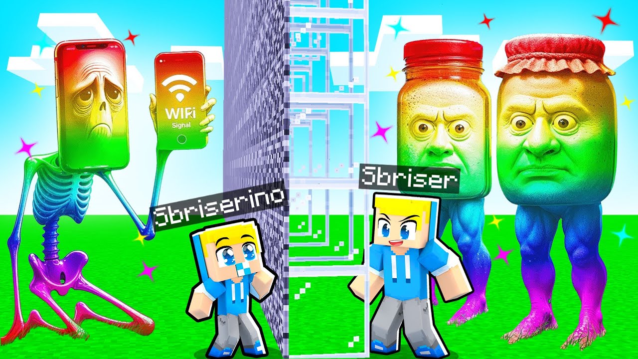 HO BARATO nella RAINBOW BRAINROT BATTAGLIA di MOB Su Minecraft!