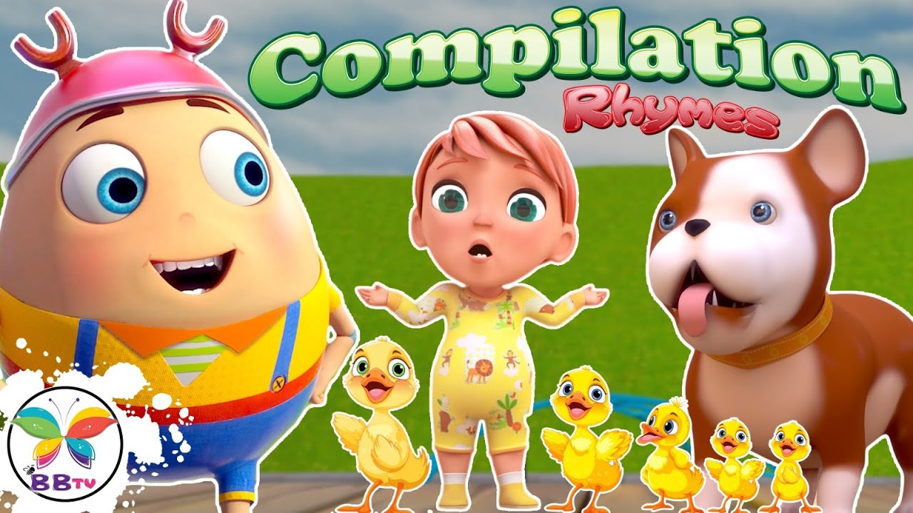 Humpty Dumpty + More Nursery Rhymes & Kids Songs | Baby English Songs | Compilation Poems & Songs