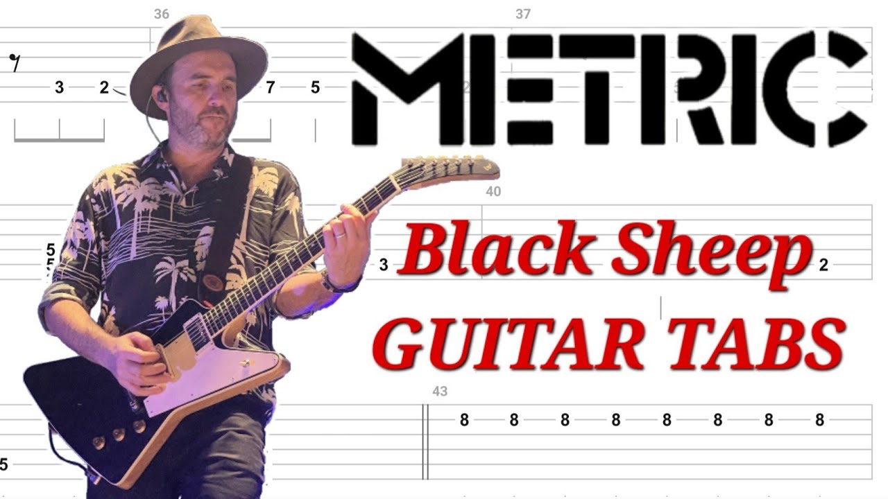 Metric - Black Sheep GUITAR TABS | Cover | Tutorial | Lesson