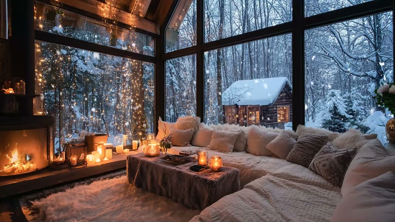 Piano Melodies And Fireplace Sounds Help You Relax In This Winter's Tranquil Atmosphere, Love Melody