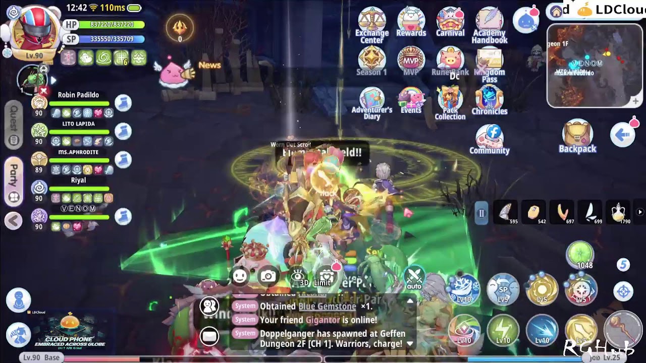 ROX Global | Sorcerer 2H Gameplay | AFK Farm