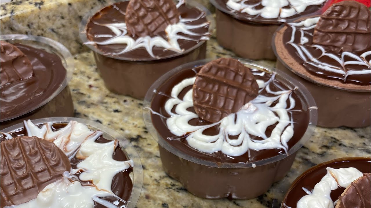 Como fazer torta holandesa de chocolate no pote!!! Onde encontrar embalagens