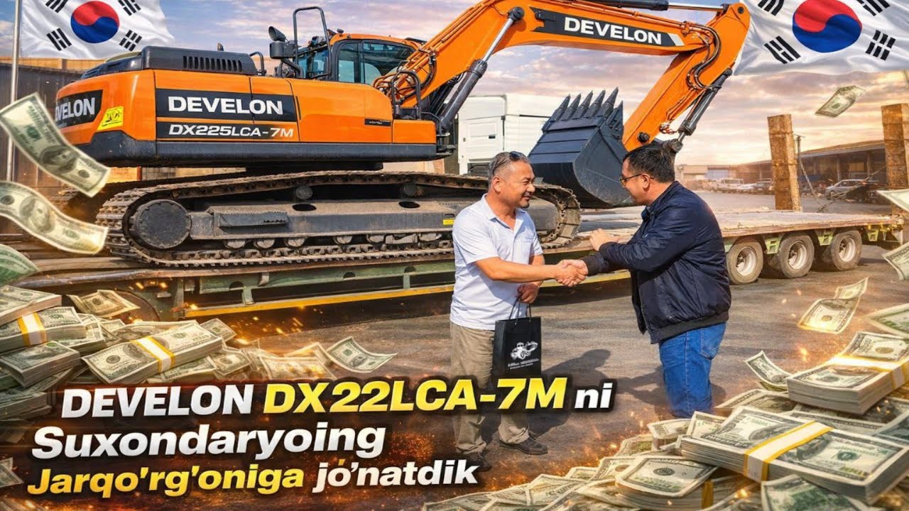 DEVELON  DX225LCA-7M , ni Jarqo'rg'onga jo'natdik #develon