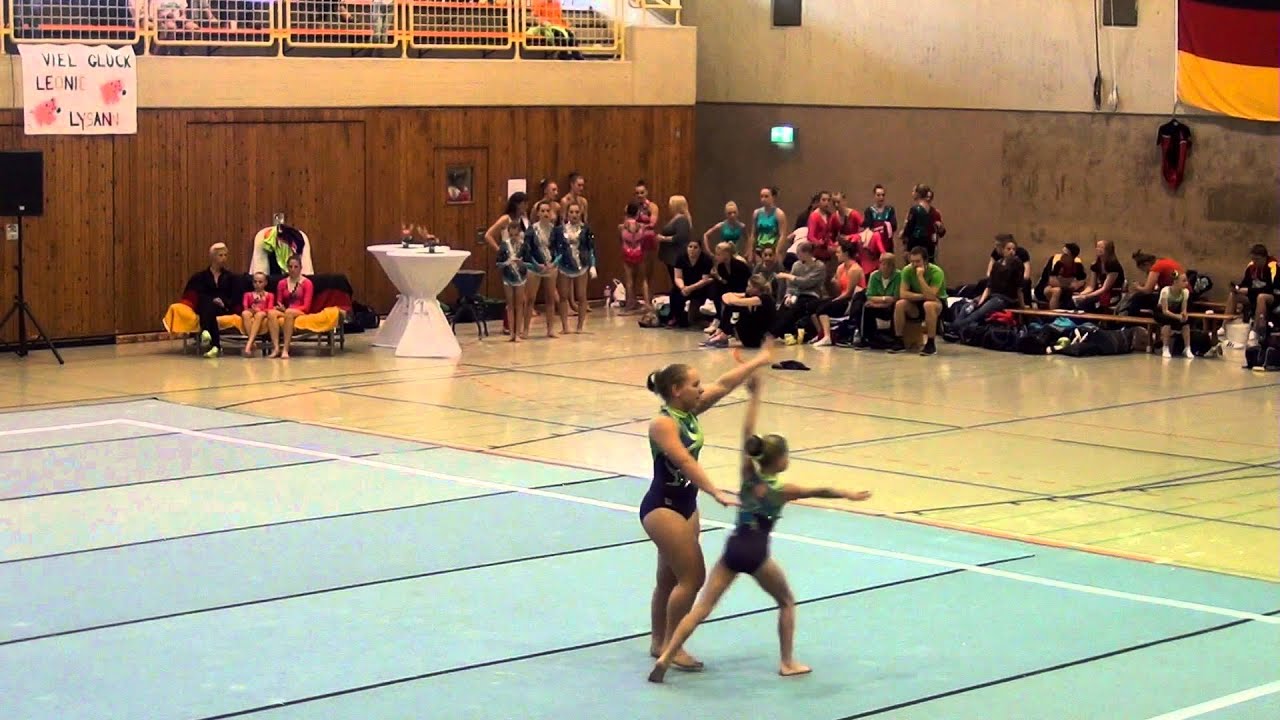 DM Jr Sr Aachen 2014   074   028   WP   Junior 1   Dyn   GER   KTV Lingen, Imke Wortmann & Kim Janss
