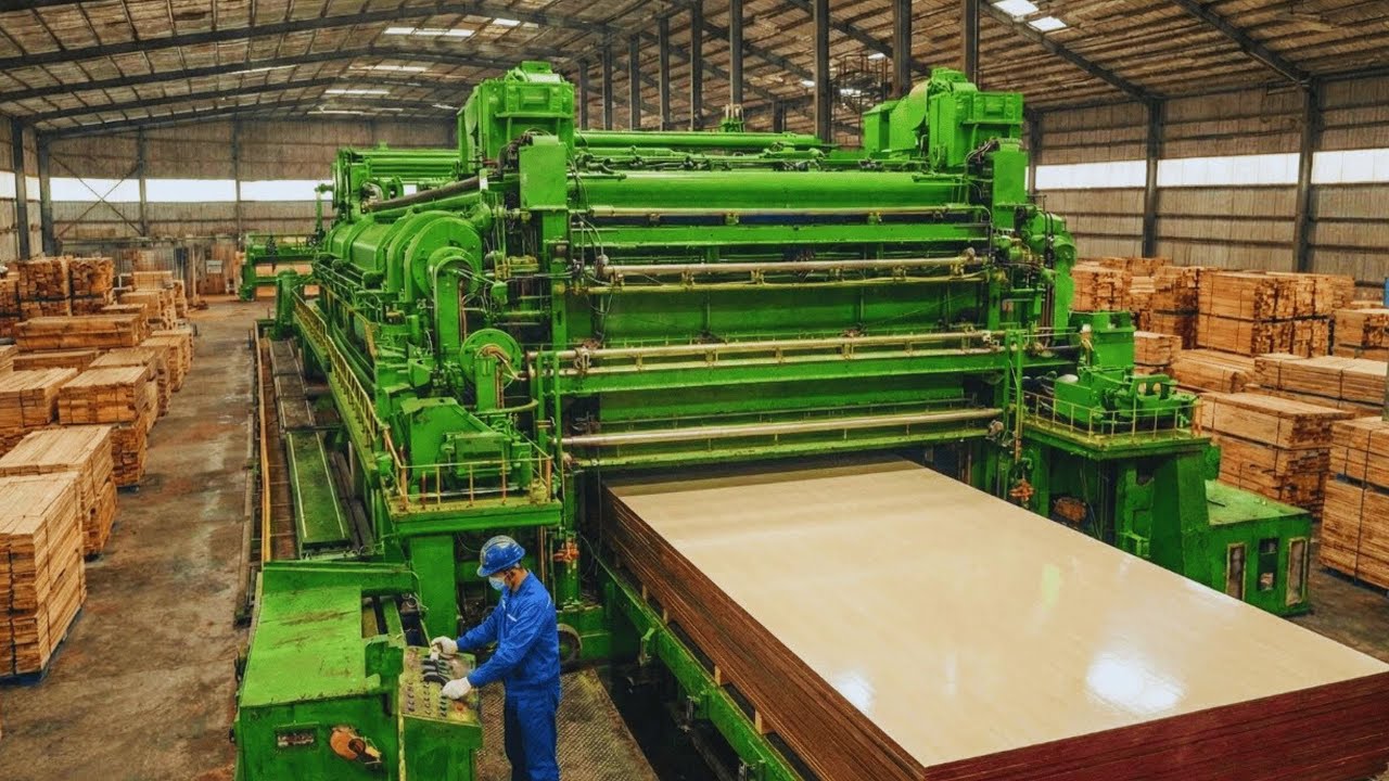 Cómo los troncos crudos se convierten en madera contrachapada premium revestida con película proceso