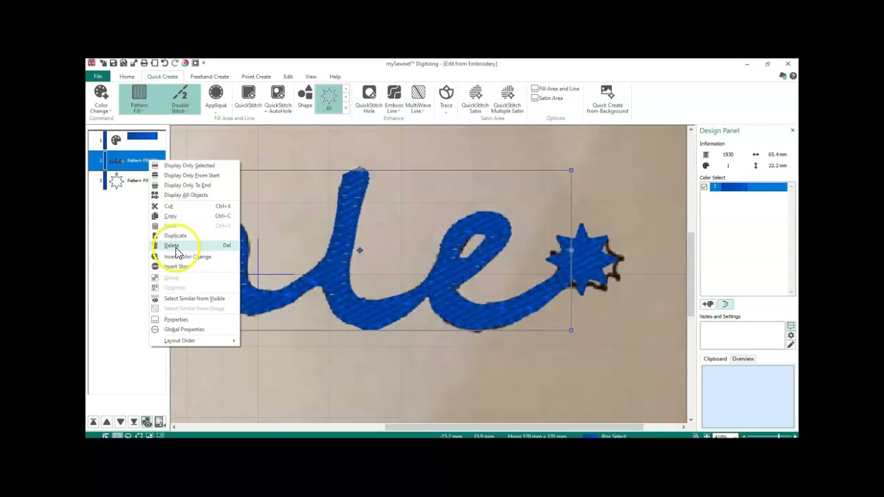 MySewNet Platinum_ Digitizing a Simple Logo