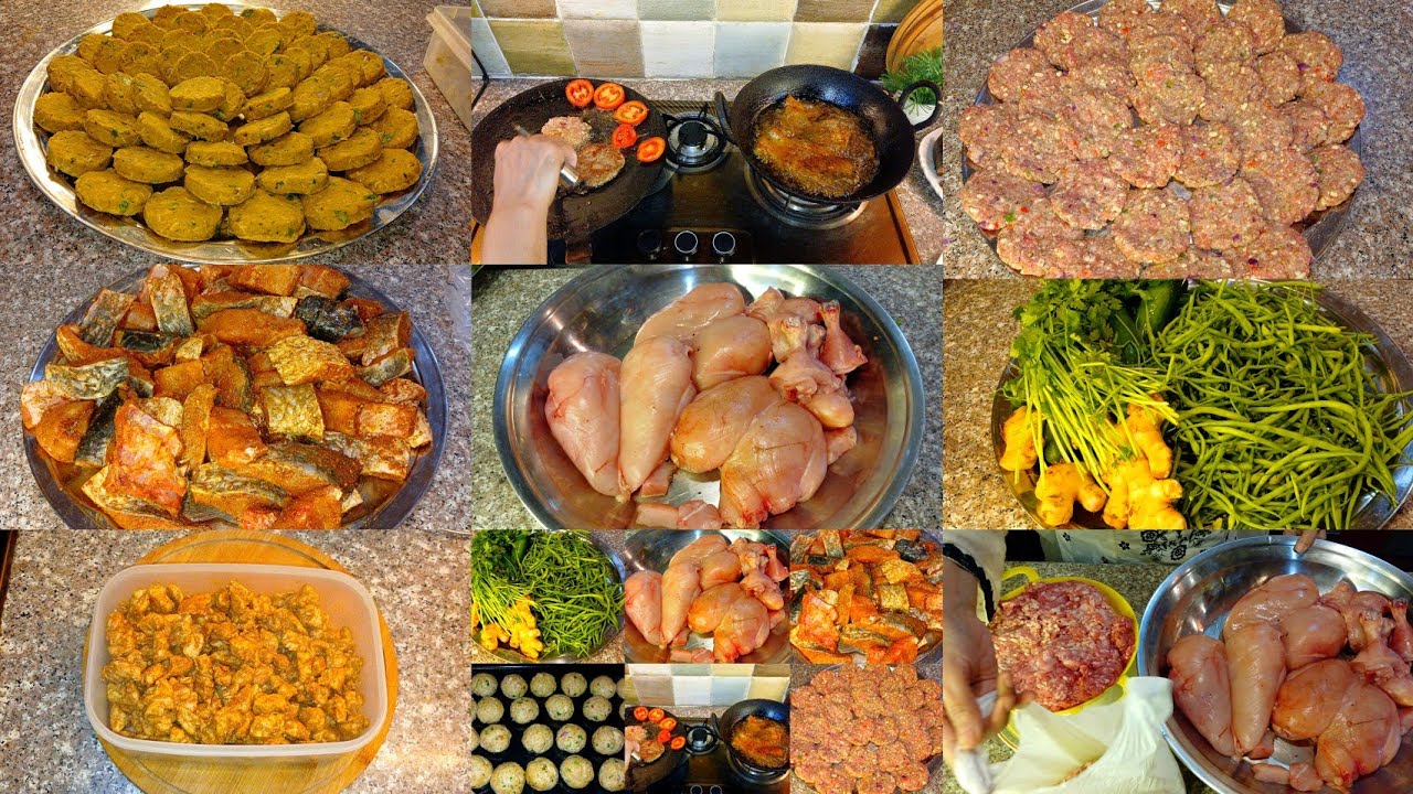 Weekly meal prep or biweekly meal preparation l how to freeze chapli kabab lfish l kofta l shamikaba