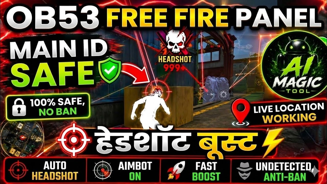 Ob53 Free Fire Panel Mobile 🔥 FF Antiban Panel | Free Fire Hack New 😈 FF Injector 2026 | FF Panel