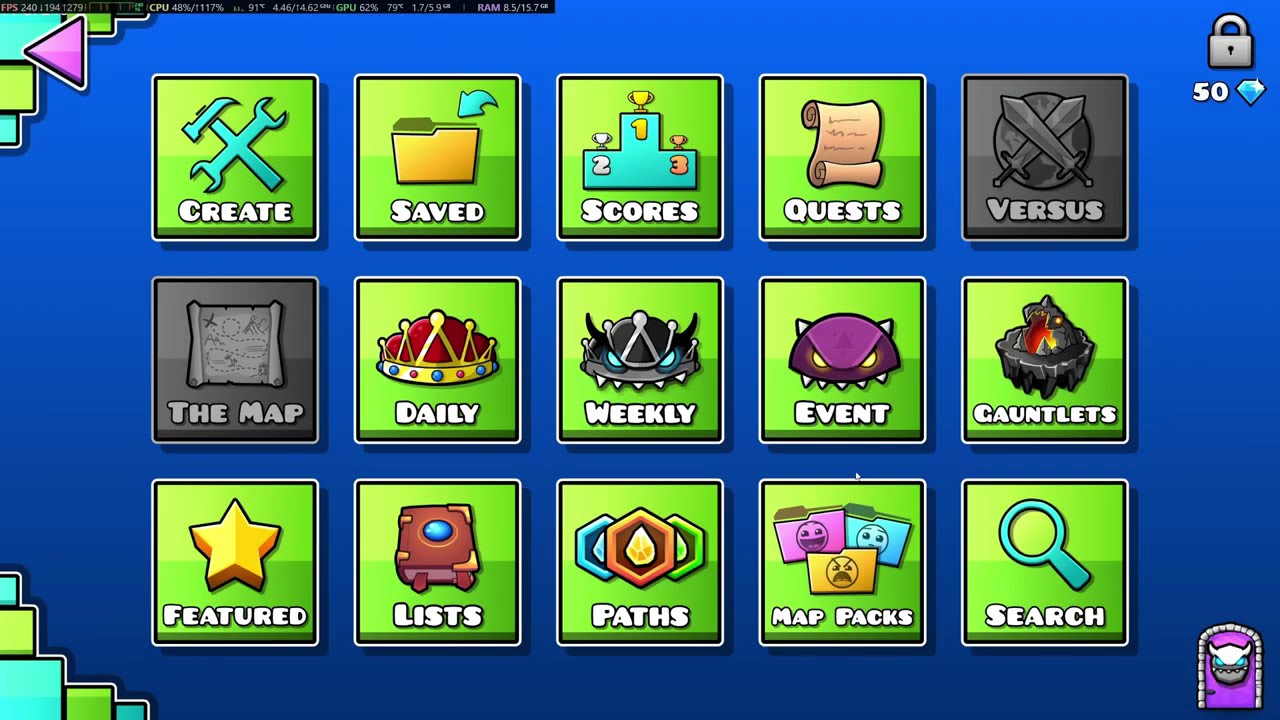geo dash beating a lot of levals