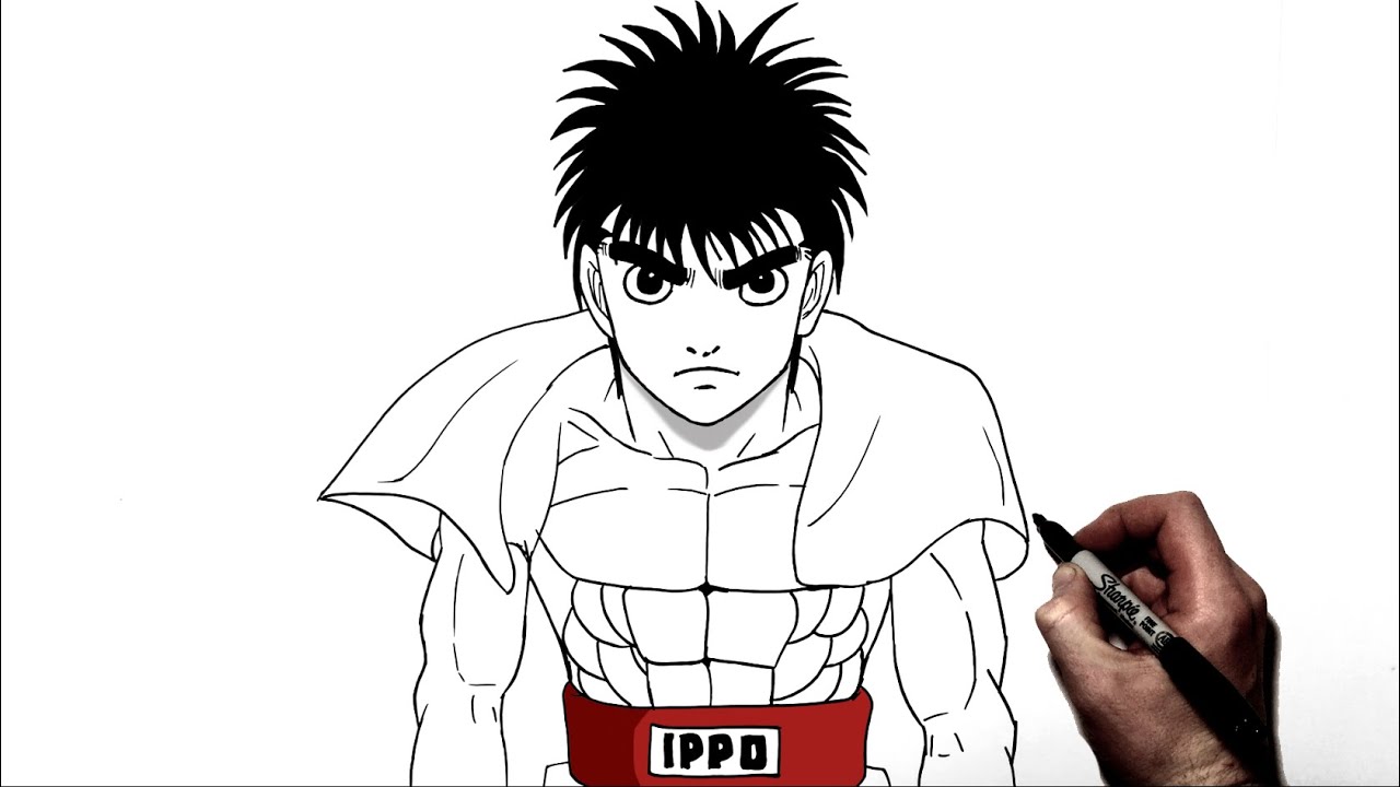 How To Draw Makunouchi Ippo | Step By Step | Hajime No Ippo