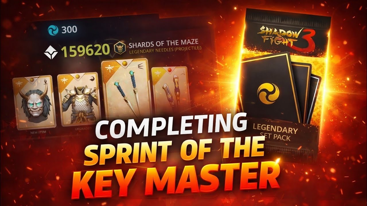 Completing Sprint of the Key Master 🔥 Full Marathon Rewards | Shadow Fight 3