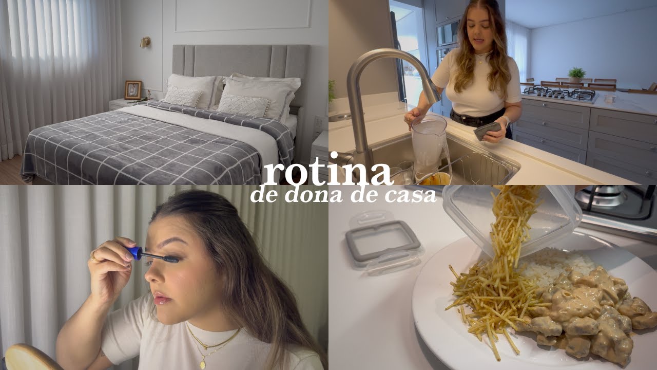 VLOG: rotina da manhã, organizando, preparando almoço, me arrumando pra sair e rotina de cuidados.