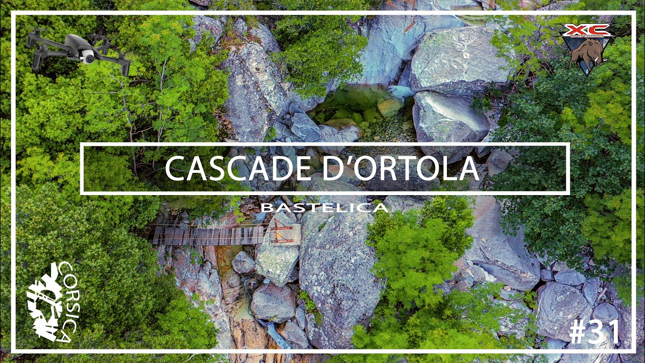 Randonnée Corse #31 : Canal de la Volta - Cascade d'Ortola (Drone) (Bastelica) (Hiking Corsica)