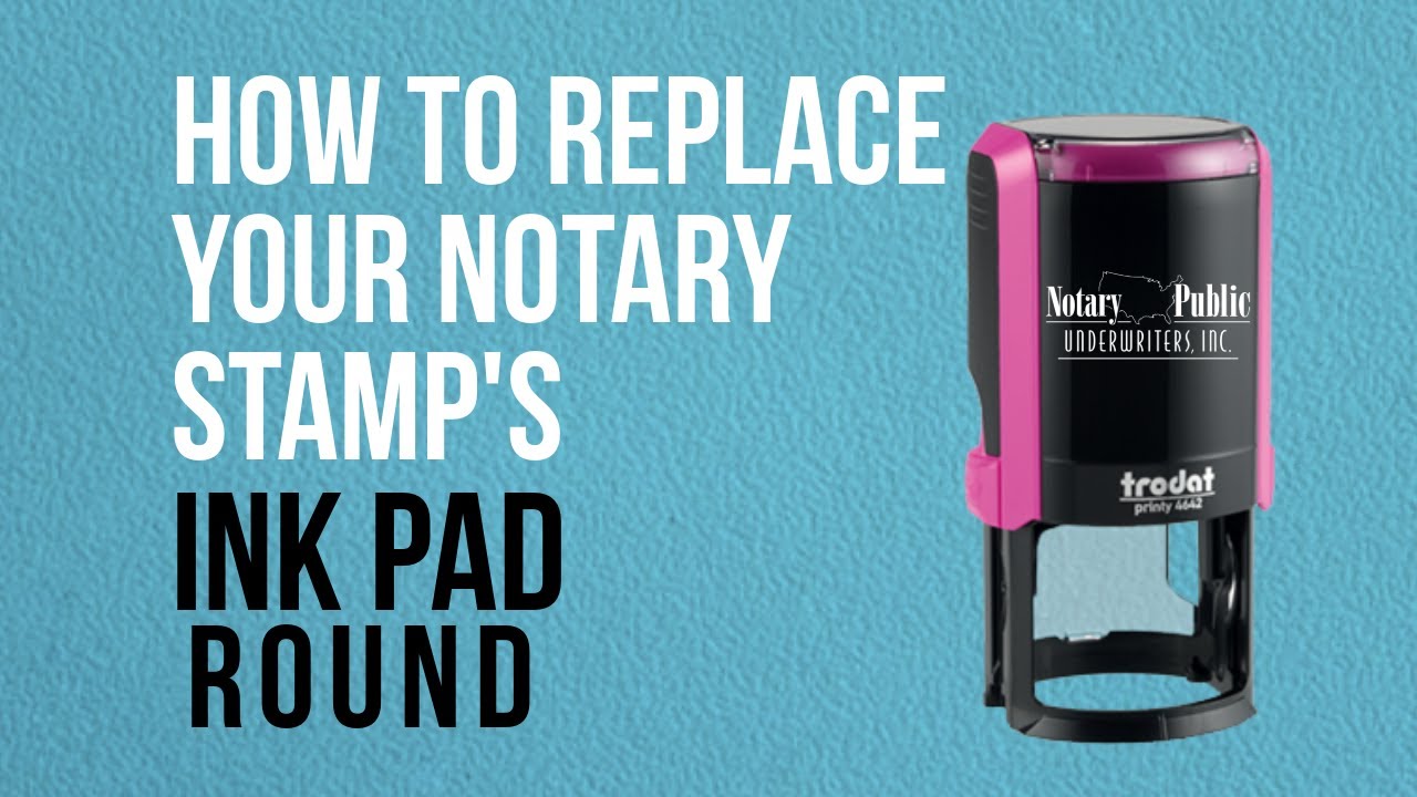 How To Replace Your Round Stamp's Ink Pad