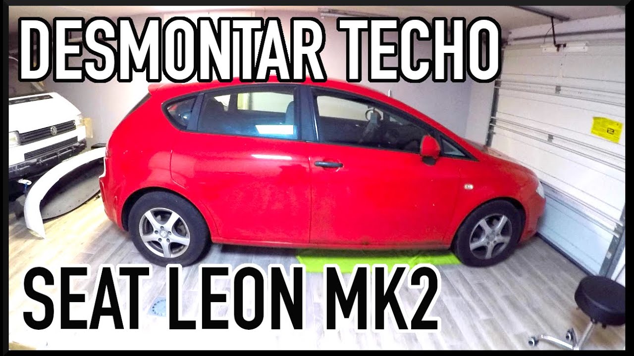 cómo desmontar TECHO SEAT LEON 2 mk2 para TAPIZAR